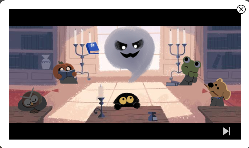 Halloween Google Doodle Brings Back Momo For New Magic Cat Academy