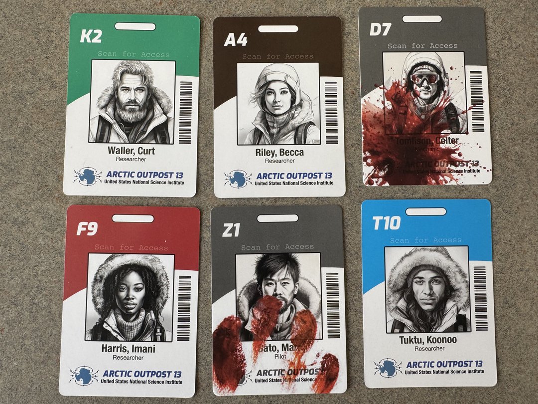 This Game Is Killer Frozen Horror Board Game The Thing ID Cards.jpeg
