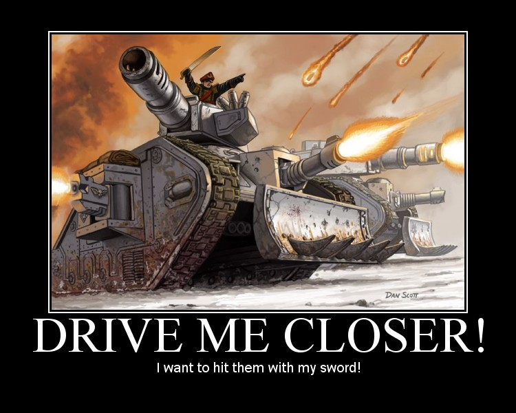Drive me closer! I want to hit them with my sword.
