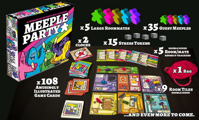 meeple party kickstarter contents