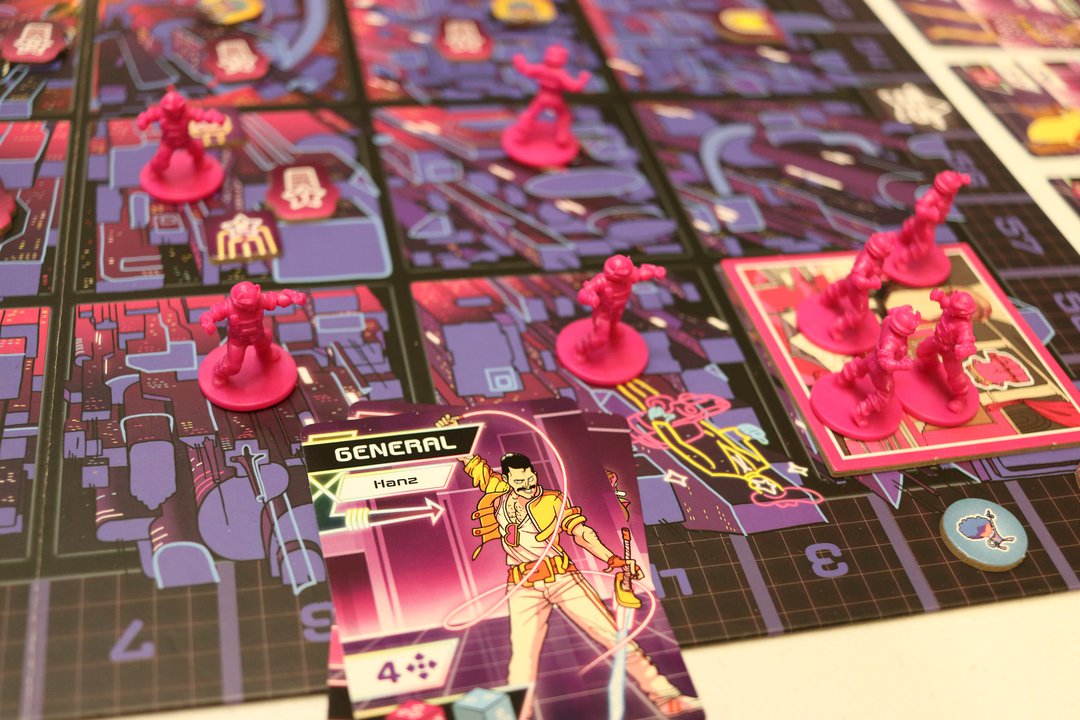 Neon Gods  Multiplayer battle board game in an 80s-style future