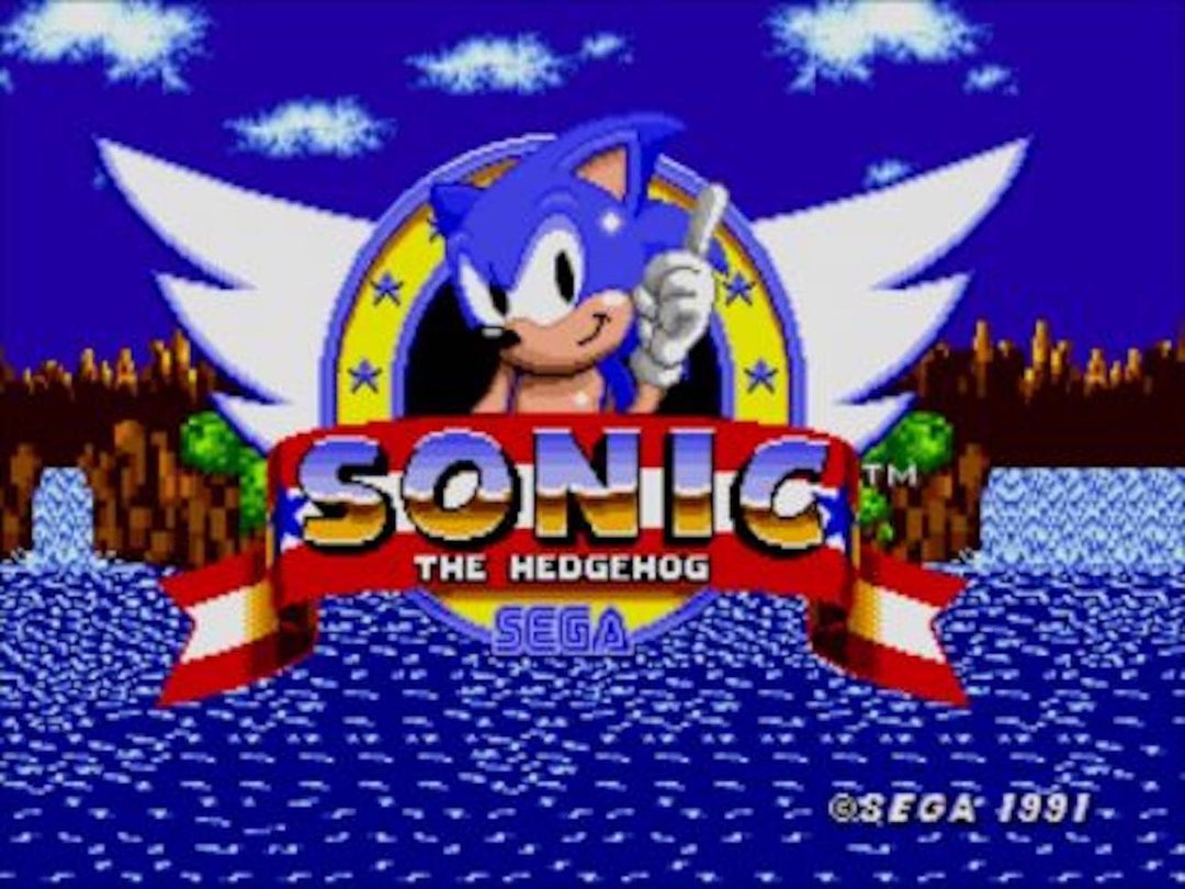 sonic the hedgehog start screen