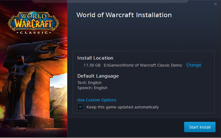 world of warcraft classic demo